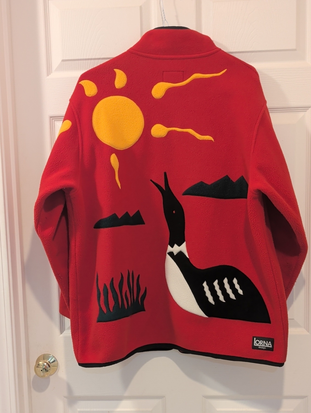 A lovely crafted Fleece Jacket by LORNA DESIGNS of CANADA in very good condition